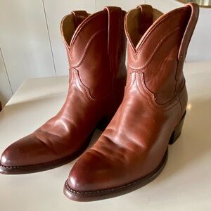 Tecovas The Penny Roper Brown Leather Cowboy Boots - Women’s Size 6B